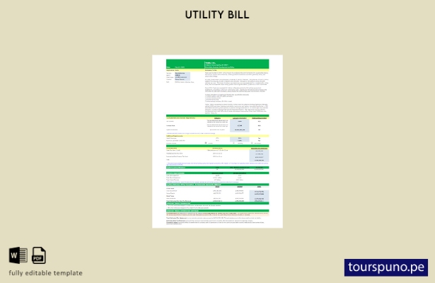 lista para imprimir la plantilla de factura de servicios públicos de Tesla de EE